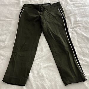 Banana Republic Olive Chinos with White Trim
